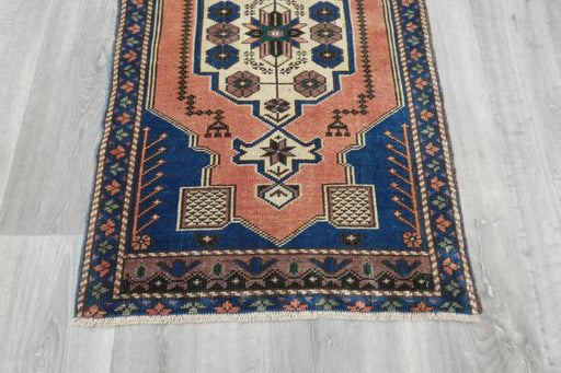 Vintage Hand Knotted Anatolian Turkish Rug Size: 96 x 58cm- Rugs Direct 