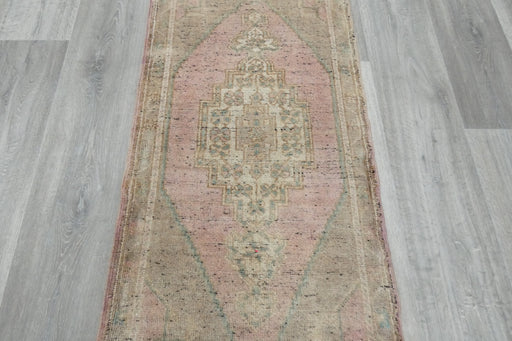 Vintage Hand Knotted Anatolian Turkish Rug Size: 107 x 57cm- Rugs Direct 