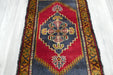 Vintage Hand Knotted Anatolian Turkish Rug Size: 97 x 55cm- Rugs direct 
