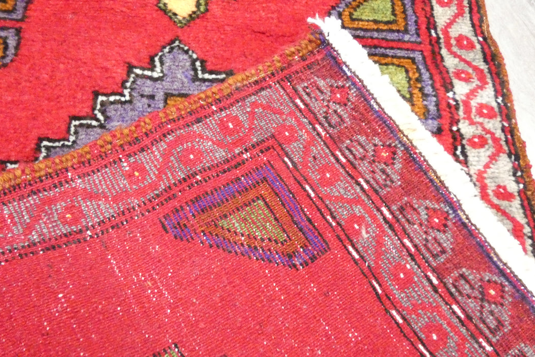 Vintage Hand Knotted Anatolian Turkish Rug Size: 97 x 50cm - Rugs Direct 