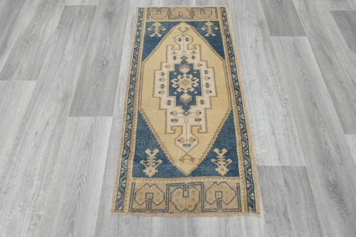 Vintage Hand Knotted Anatolian Turkish Rug Size: 115 x 56cm- Rugs Direct 