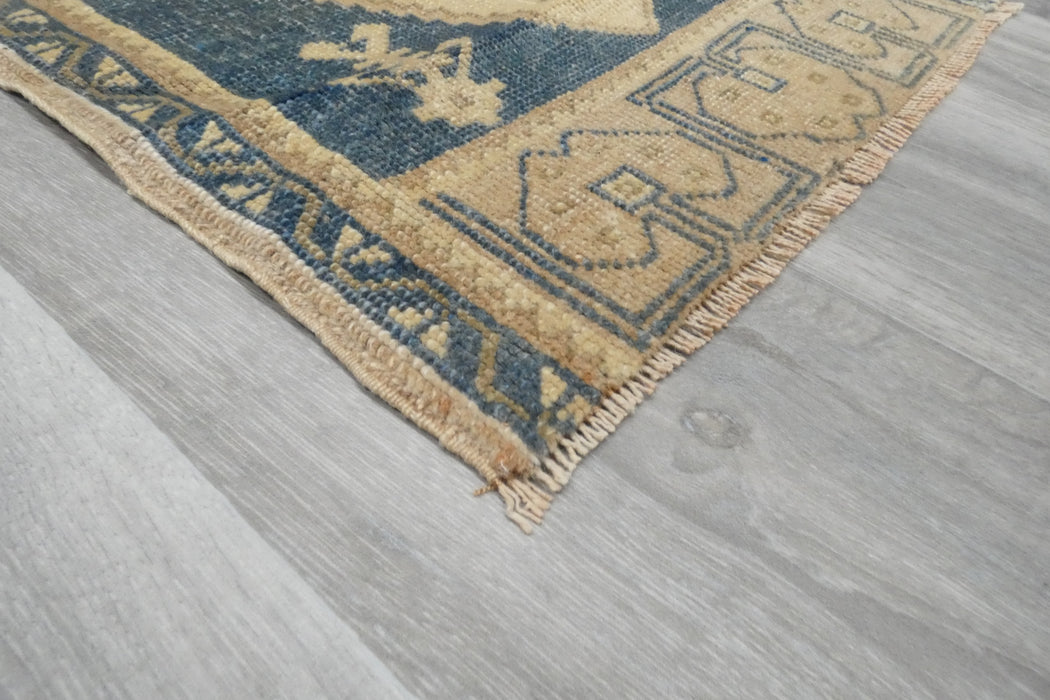 Vintage Hand Knotted Anatolian Turkish Rug Size: 115 x 56cm- Rugs Direct 