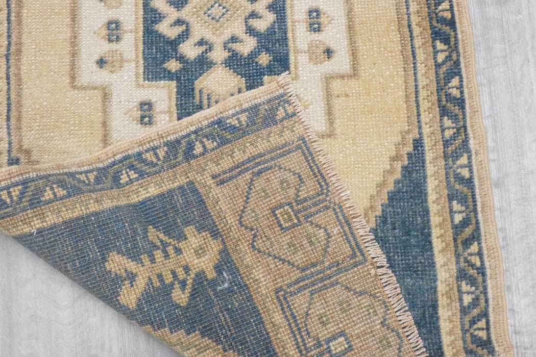 Vintage Hand Knotted Anatolian Turkish Rug Size: 115 x 56cm- Rugs Direct 