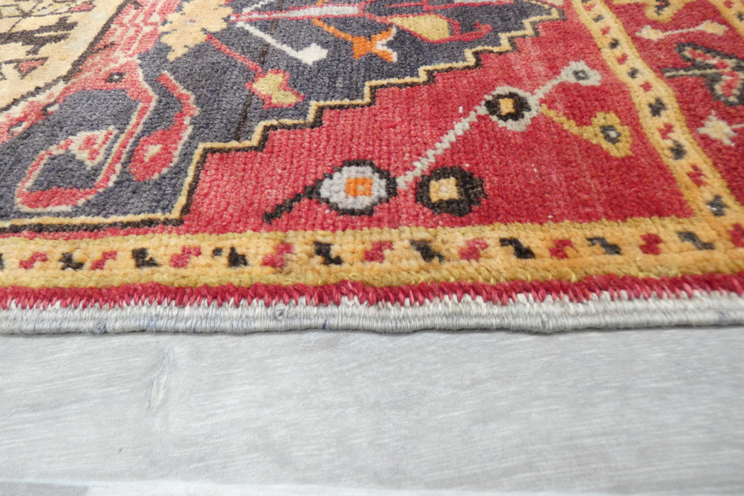 Vintage Hand Knotted Anatolian Turkish Rug Size: 103 x 53cm- Rugs Direct 