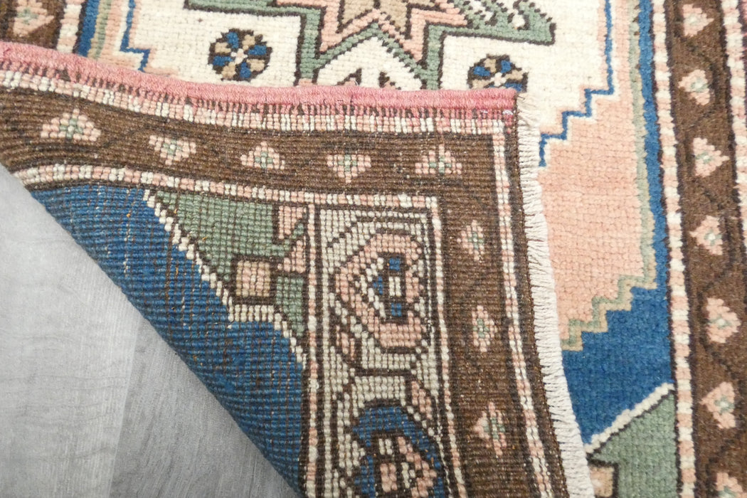 Vintage Hand Knotted Anatolian Turkish Rug Size: 100 x 55cm - Rugs Direct