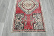 Vintage Hand Knotted Anatolian Turkish Rug Size: 90 x 50cm- Rugs Direct 