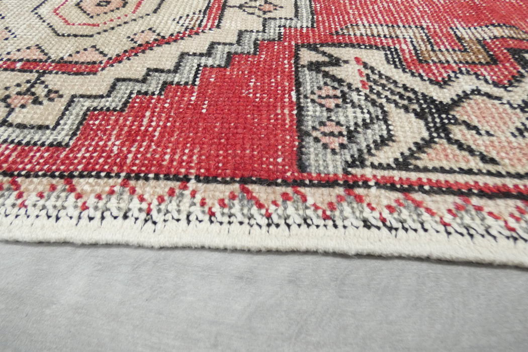 Vintage Hand Knotted Anatolian Turkish Rug Size: 90 x 50cm- Rugs Direct 