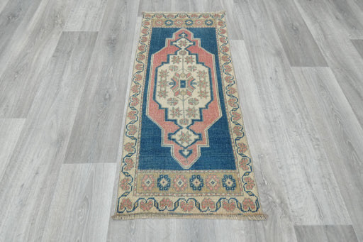 Vintage Hand Knotted Anatolian Turkish Rug Size: 113 x 50cm- Rugs Direct 