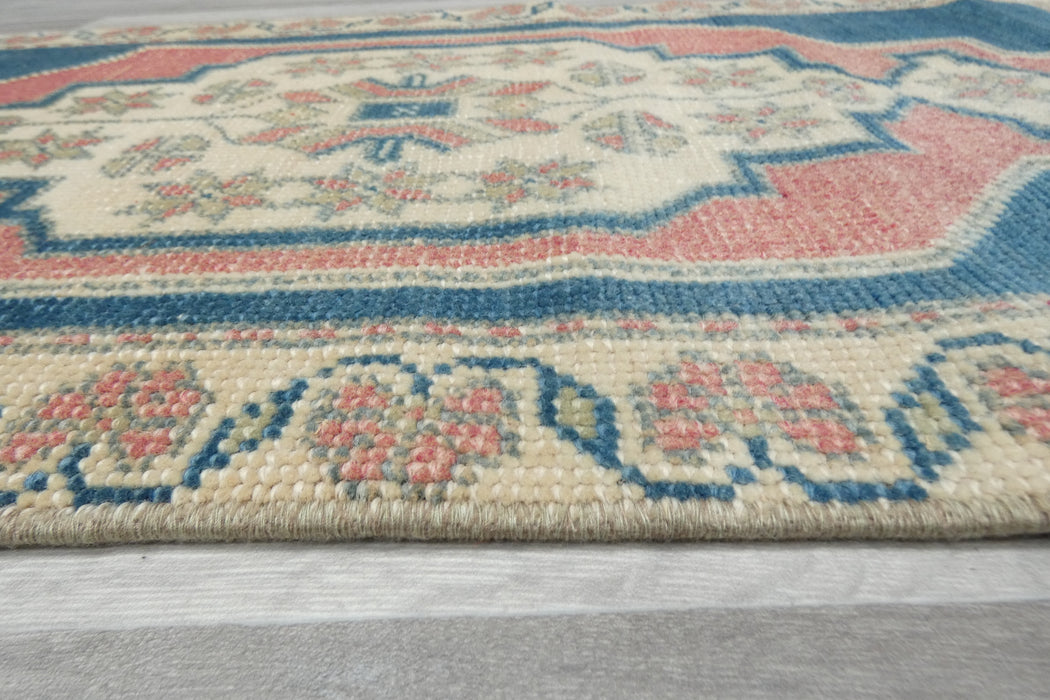 Vintage Hand Knotted Anatolian Turkish Rug Size: 113 x 50cm- Rugs Direct 