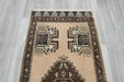 Vintage Hand Knotted Anatolian Turkish Rug Size: 112 x 52cm - Rugs Direct