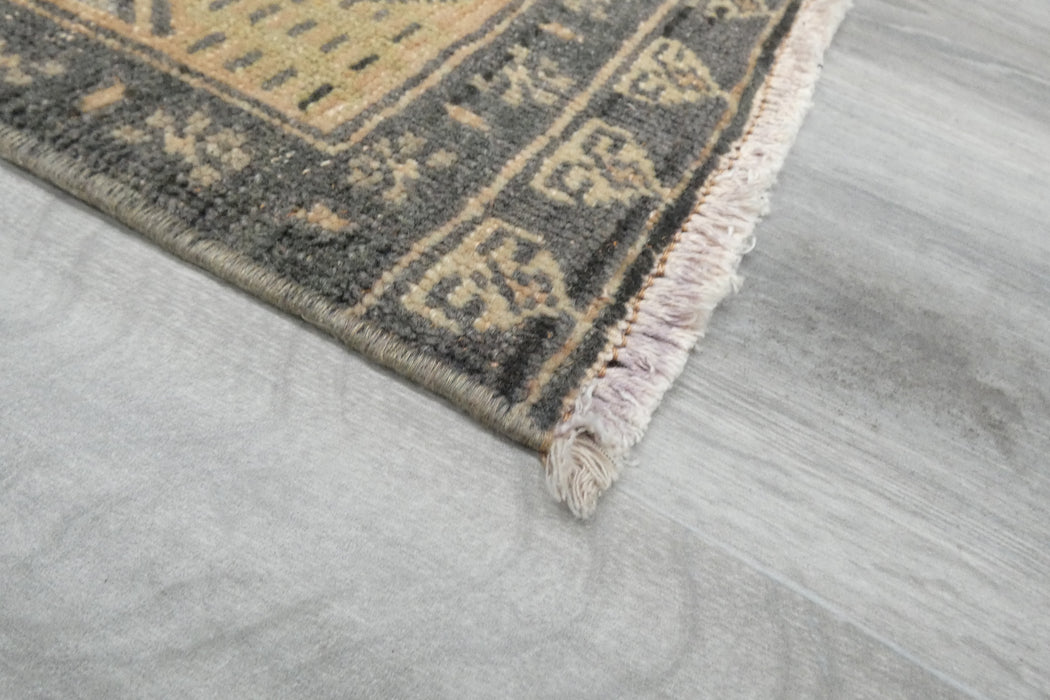 Vintage Hand Knotted Anatolian Turkish Rug Size: 103 x 52cm- Rugs Direct 