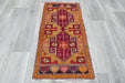 Vintage Hand Knotted Anatolian Turkish Rug Size: 120 x 62cm- Rugs Direct 
