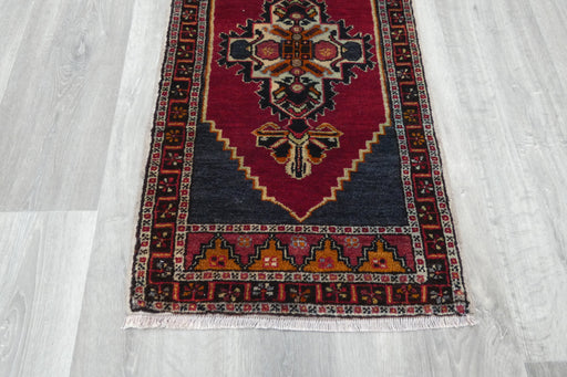 Vintage Hand Knotted Anatolian Turkish Rug Size: 92 x 50cm- Rugs Direct 