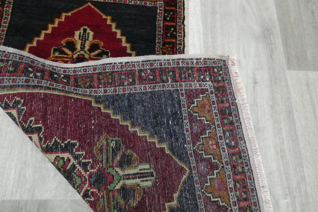 Vintage Hand Knotted Anatolian Turkish Rug Size: 92 x 50cm- Rugs Direct 