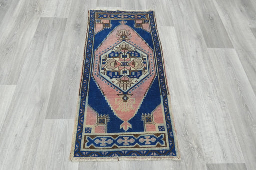 Vintage Hand Knotted Anatolian Turkish Rug Size: 105 x 53cm- Rugs Direct 
