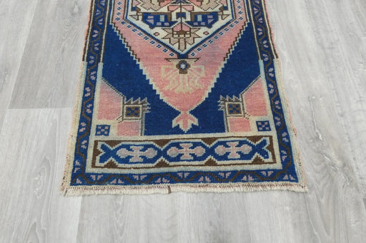 Vintage Hand Knotted Anatolian Turkish Rug Size: 105 x 53cm- Rugs Direct 