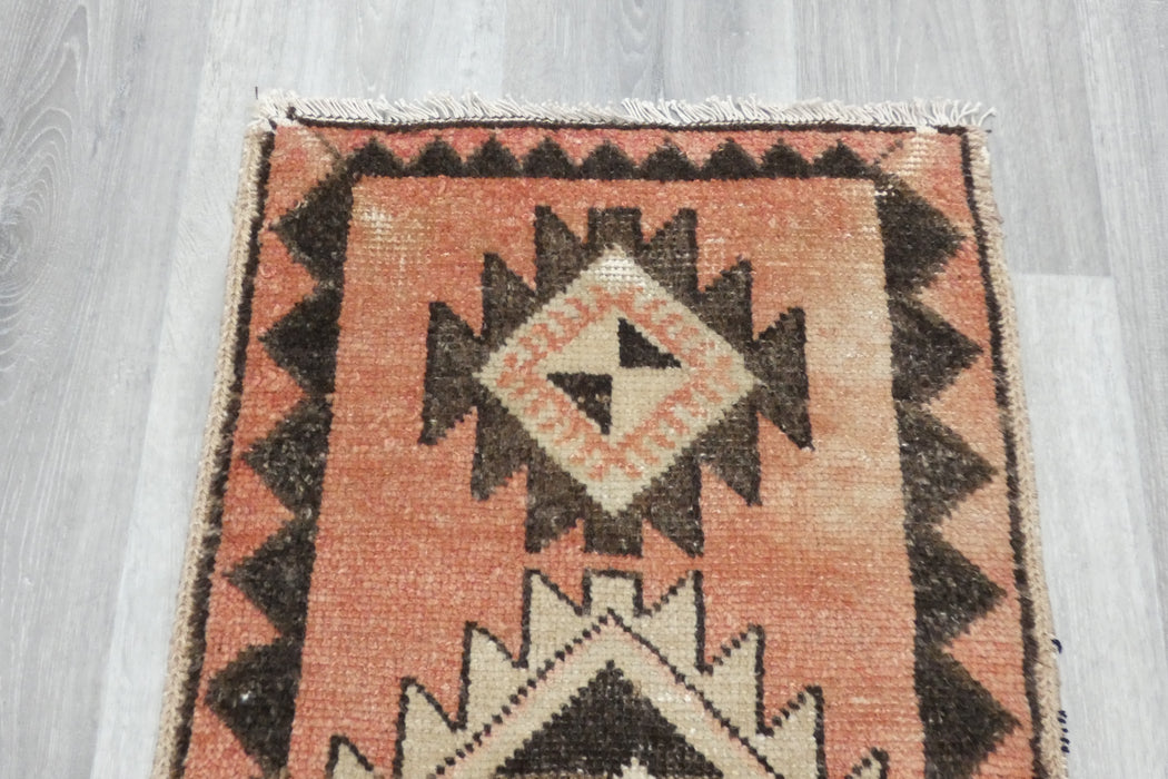 Vintage Hand Knotted Anatolian Turkish Rug Size: 93 x 50cm- Rugs Direct 