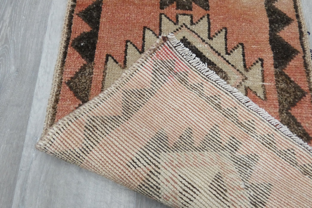 Vintage Hand Knotted Anatolian Turkish Rug Size: 93 x 50cm- Rugs Direct 