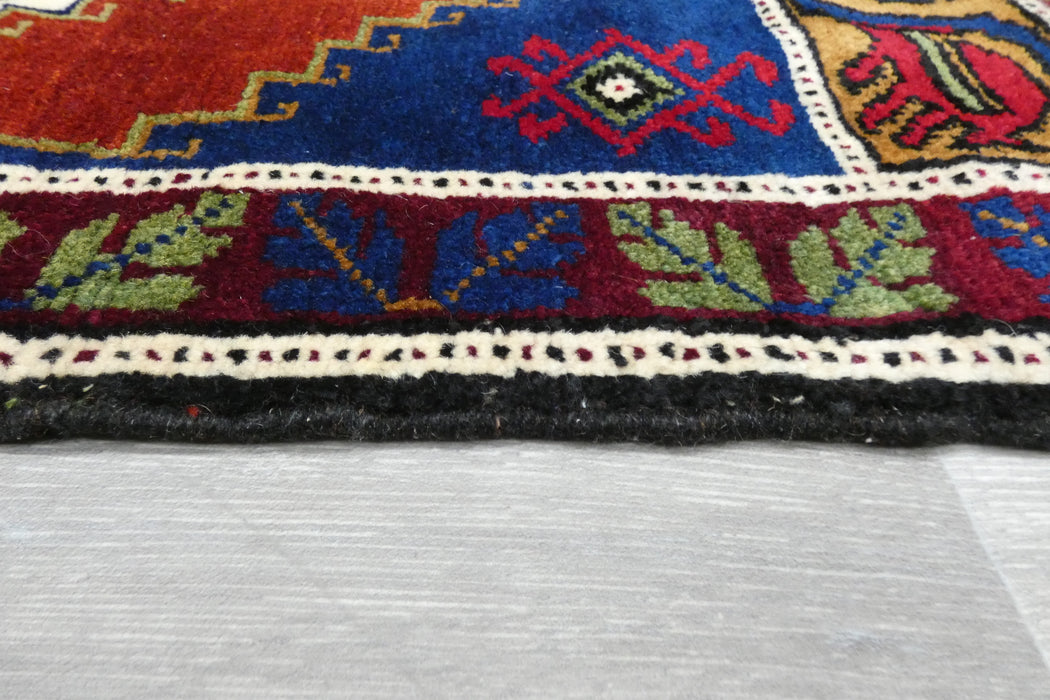 Vintage Hand Knotted Anatolian Turkish Rug Size: 106 x 58cm- Rugs Direct 
