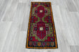 Vintage Hand Knotted Anatolian Turkish Rug Size: 110 x 50cm- Rugs Direct