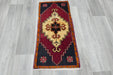 Vintage Hand Knotted Anatolian Turkish Rug Size: 97 x 47cm- Rugs Direct 