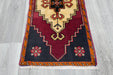 Vintage Hand Knotted Anatolian Turkish Rug Size: 97 x 47cm- Rugs Direct 
