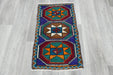 Vintage Hand Knotted Anatolian Turkish Rug Size: 80 x 48cm- Rugs Direct 