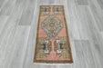 Vintage Hand Knotted Anatolian Turkish Rug Size: 100 x 45cm- Rugs Direct 