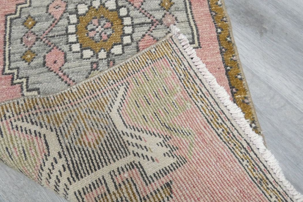 Vintage Hand Knotted Anatolian Turkish Rug Size: 100 x 45cm- Rugs Direct 