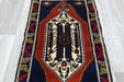 Vintage Hand Knotted Anatolian Turkish Rug Size: 105 x 52cm- Rugs Direct 