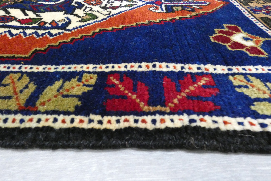 Vintage Hand Knotted Anatolian Turkish Rug Size: 105 x 52cm- Rugs Direct 