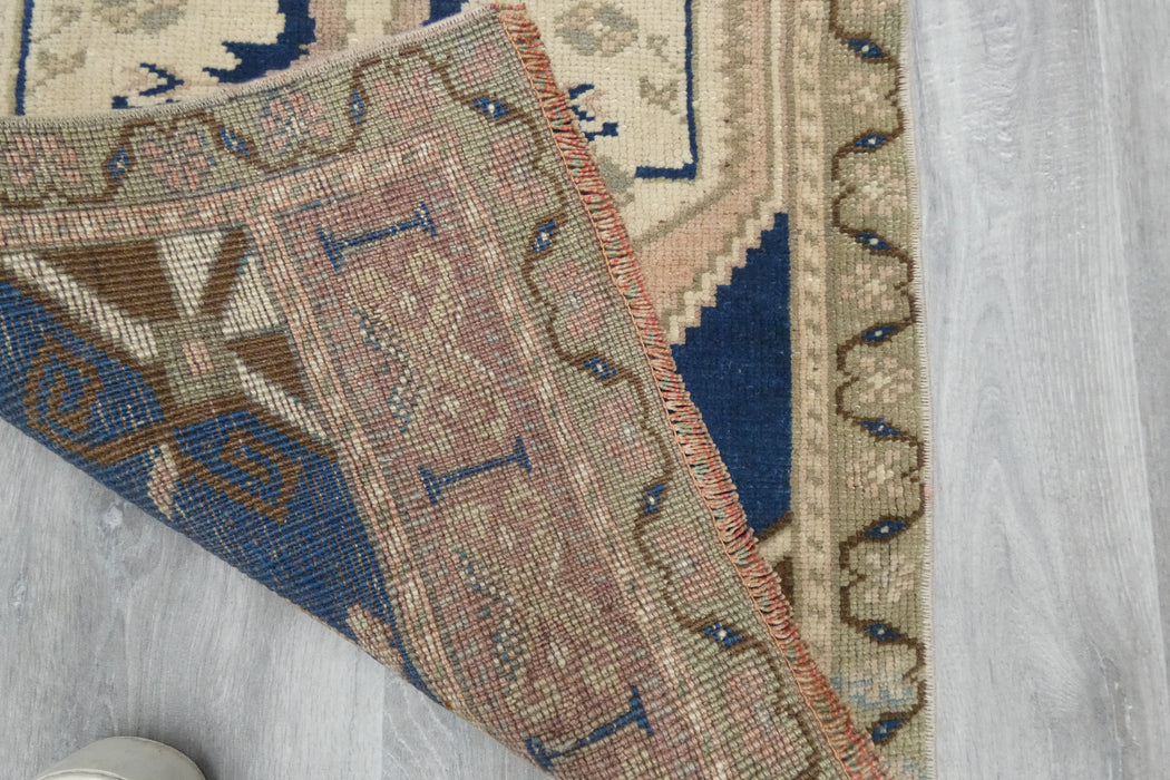 Vintage Hand Knotted Anatolian Turkish Rug Size: 108 x 58cm- Rugs Direct 