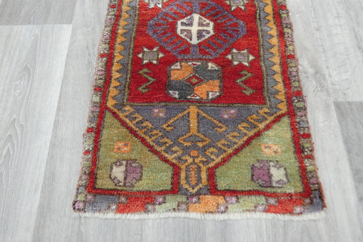 Vintage Hand Knotted Anatolian Turkish Rug Size: 80 x 47cm- Rugs Direct 