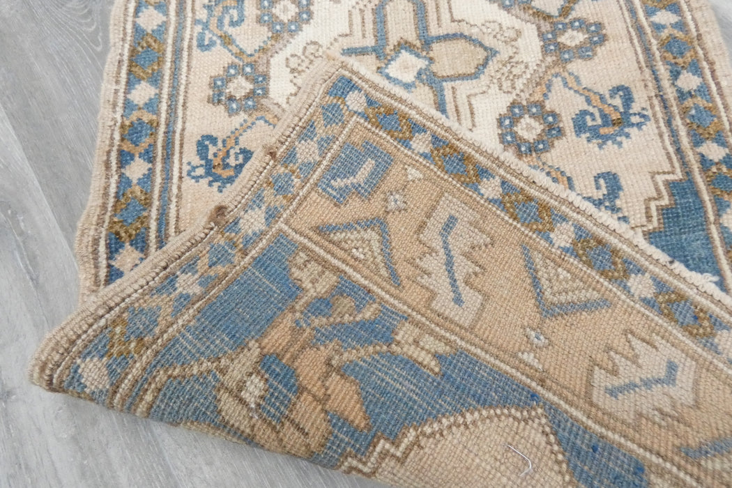 Vintage Hand Knotted Anatolian Turkish Rug Size: 125 x 56cm- Rugs Direct 