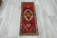 Vintage Hand Knotted Anatolian Turkish Rug Size: 103 x 43cm- Rugs Direct 