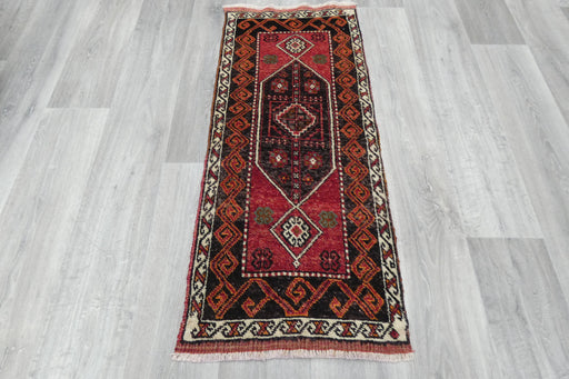 Vintage Hand Knotted Anatolian Turkish Rug Size: 118 x 50cm- Rugs Direct 