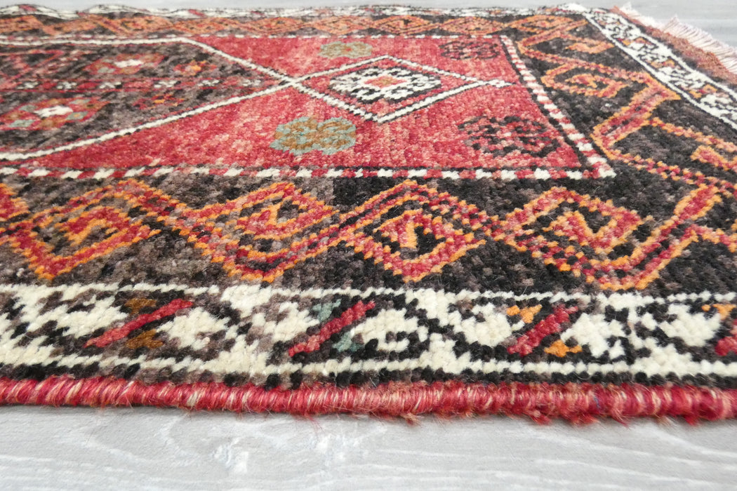 Vintage Hand Knotted Anatolian Turkish Rug Size: 118 x 50cm- Rugs Direct 