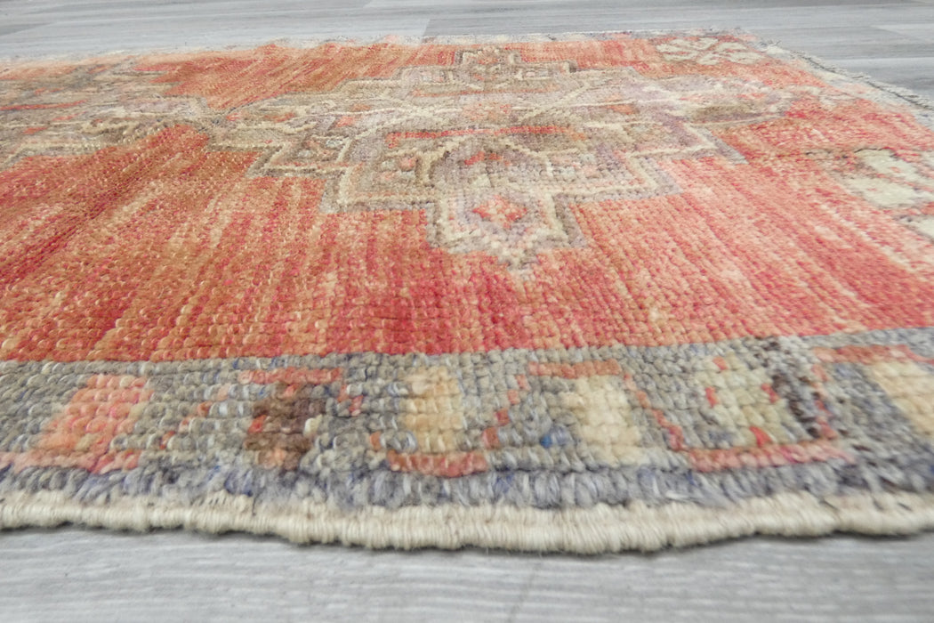 Vintage Hand Knotted Anatolian Turkish Rug Size: 106 x70cm- Rugs Direct 