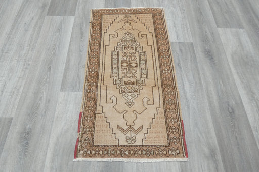Vintage Hand Knotted Anatolian Turkish Rug Size: 100 x 54cm- Rugs Direct 