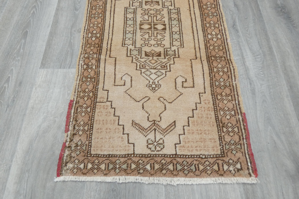 Vintage Hand Knotted Anatolian Turkish Rug Size: 100 x 54cm- Rugs Direct 