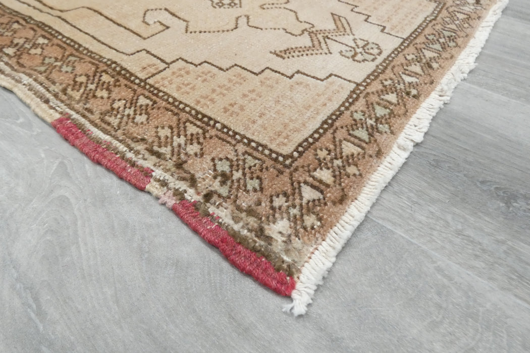 Vintage Hand Knotted Anatolian Turkish Rug Size: 100 x 54cm- Rugs Direct 