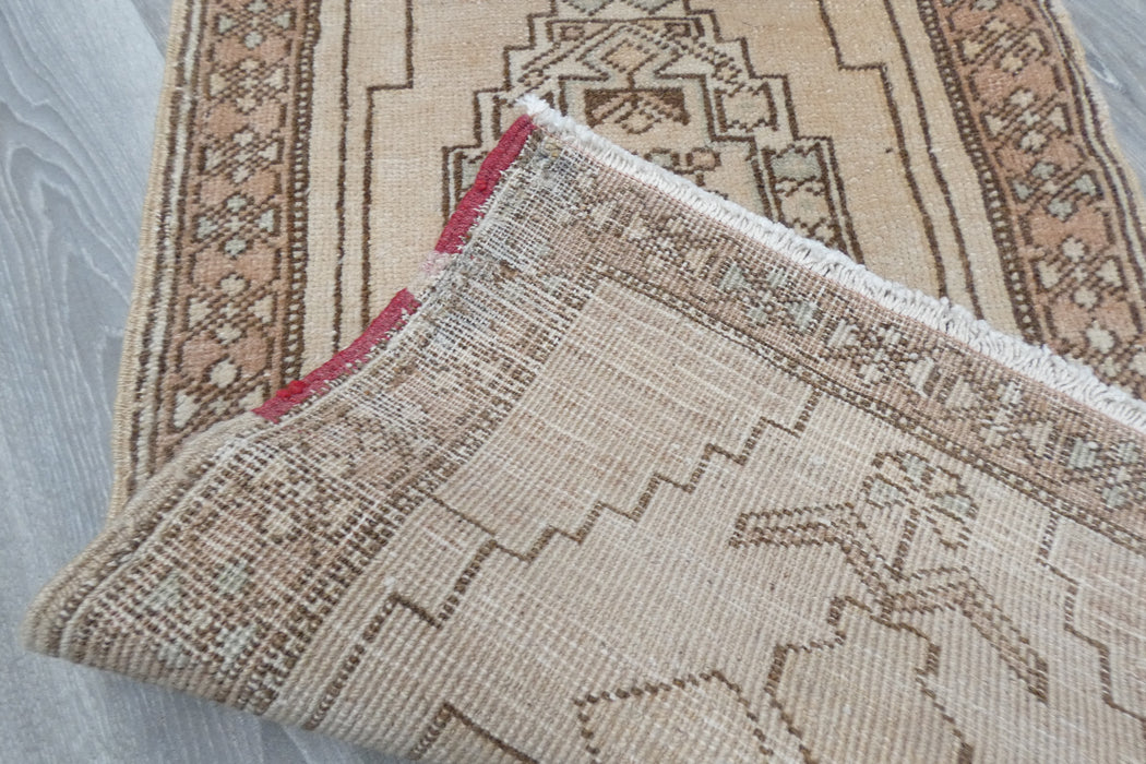 Vintage Hand Knotted Anatolian Turkish Rug Size: 100 x 54cm- Rugs Direct 