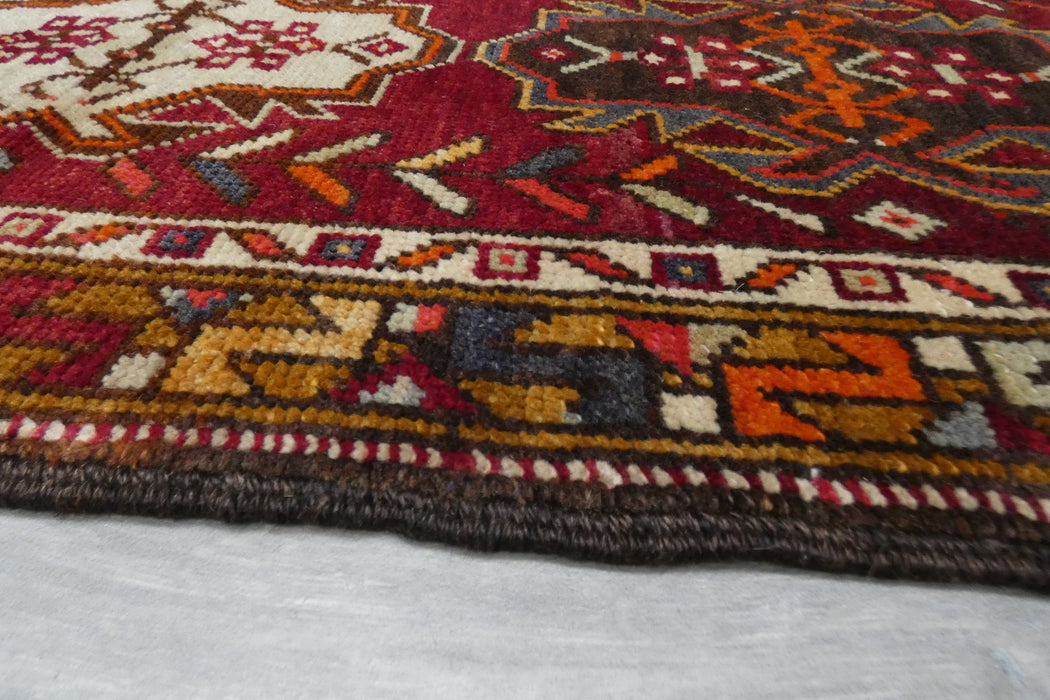 Vintage Hand Knotted Anatolian Turkish Rug Size: 108 x 52cm- Rugs Direct 