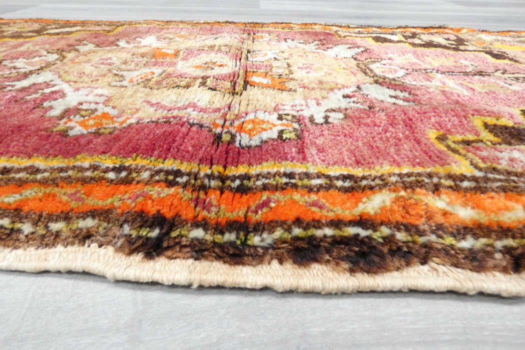 Vintage Hand Knotted Anatolian Turkish Rug Size: 120 x 60cm- Rugs Direct 