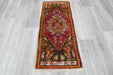 Vintage Hand Knotted Anatolian Turkish Rug Size: 125 x 56cm- Rugs Direct 
