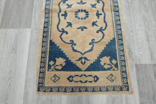 Vintage Hand Knotted Anatolian Turkish Rug Size: 96 x 52cm- Rugs Direct 