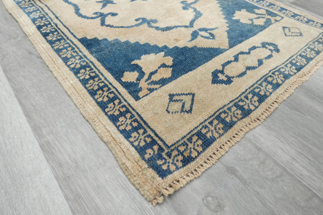 Vintage Hand Knotted Anatolian Turkish Rug Size: 96 x 52cm- Rugs Direct 