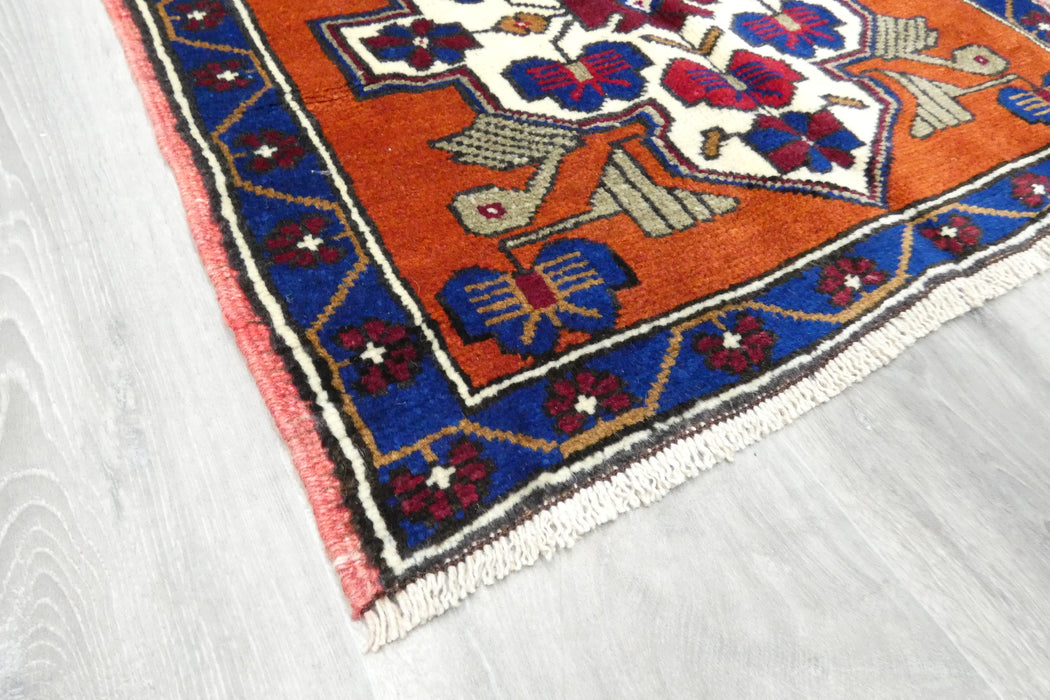 Vintage Hand Knotted Anatolian Turkish Rug Size: 65 x 72cm- Rugs Direct 