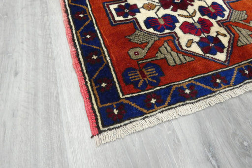 Vintage Hand Knotted Anatolian Turkish Square  Rug Size: 63 x 70cm- Rugs Direct 