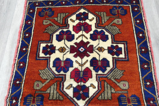 Vintage Hand Knotted Anatolian Turkish Square  Rug Size: 66 x 67cm- Rugs Direct 